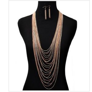 TriColored Layered Necklace